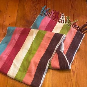 Colorful cashmere Striped Scarf